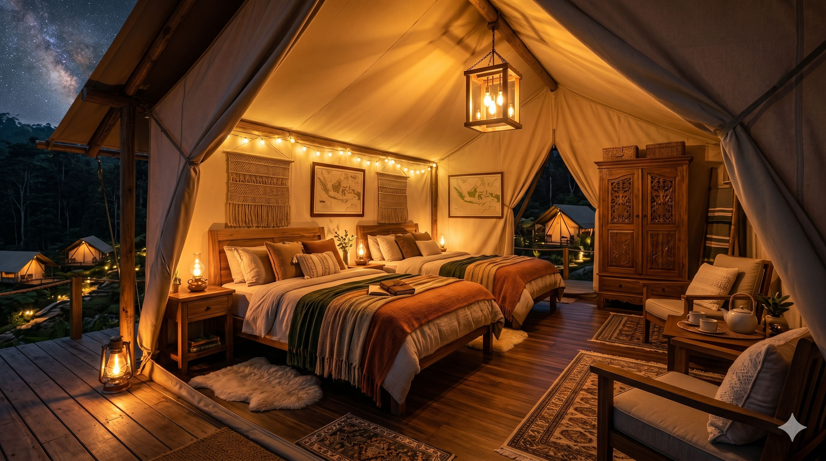 Tent interior