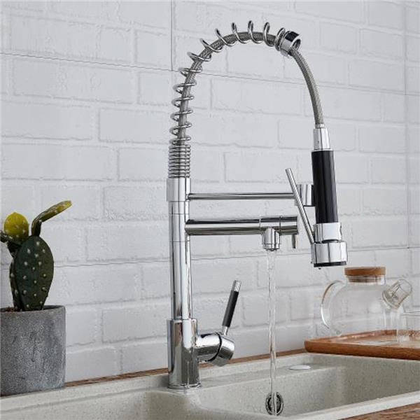 Torneira Gourmet Prizi Master ii 50cm, Bancada, com Spray, Monocomando