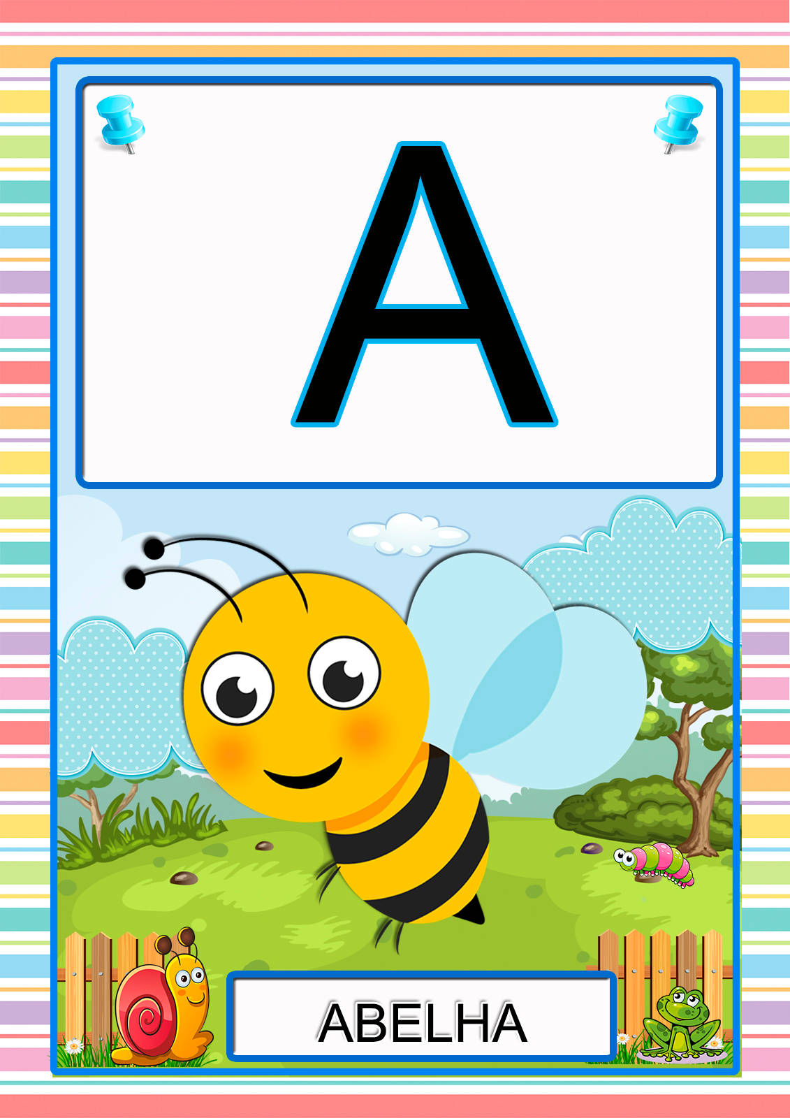 Alfabeto letra bastão em pdf  arquivo digital 