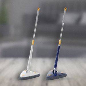 Mop Esfregão De Limpeza Rodo Triangular Giratório Ajustável