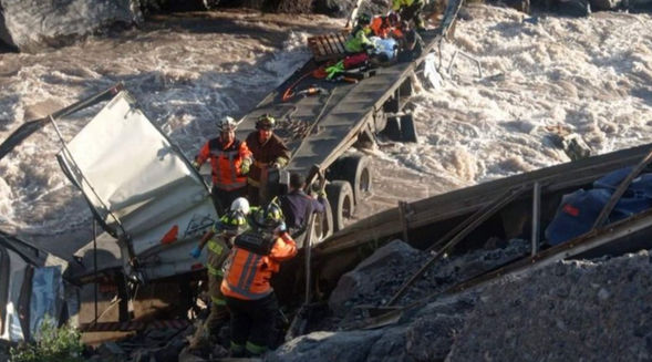 Choque en cadena en alta montaña que frenó el paso en Chile