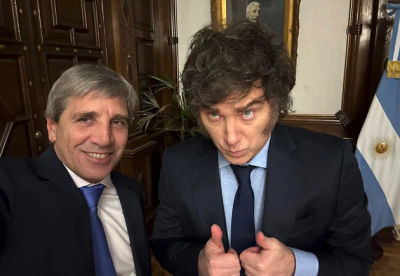 El ministro Caputo y el presidente Milei buscan que llegan más inversiones.
