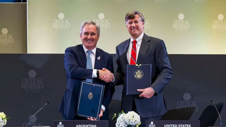 El canciller Quirno participó del encuentro en Washington, que tuvo como anfitrión a Marco Rubio; el secretario de Estado destacó que la “Argentina desempeñará un rol clave para el mundo” en ese mercado; el interés norteamericano se focaliza en el litio y el cobre.