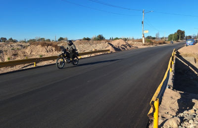 San Rafael recuperó el paso de Pobre Diablo tras reconstruir el terraplén y colocar una carpeta asfáltica de seis centímetros. Ya está habilitado al tránsito.