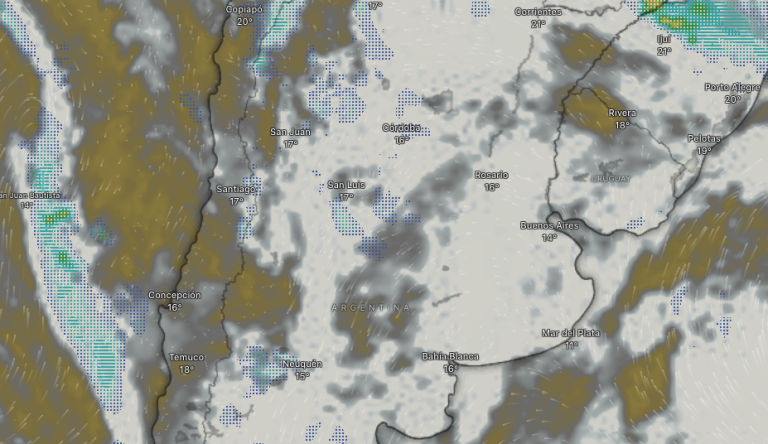 El pronóstico en Mendoza anticipa lluvias desde este domingo, precipitaciones más intensas el lunes por la noche y una mejora parcial el martes.