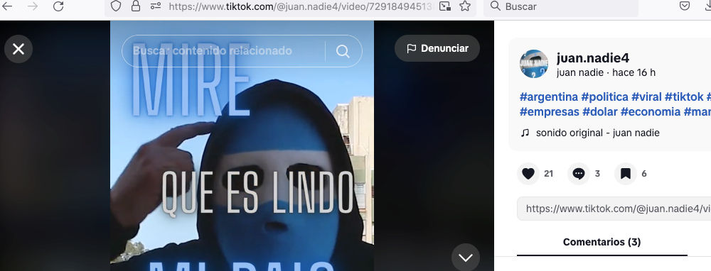 Juan Nadie, el tiktoker enmascarado que se metió en las elecciones