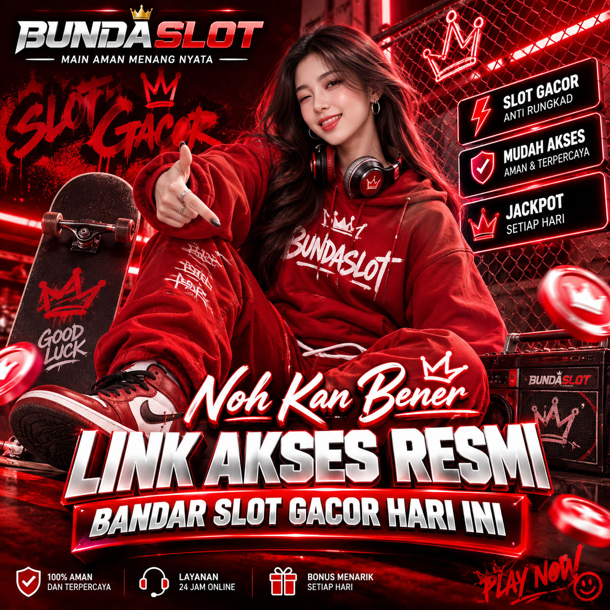 Login BUNDASLOT dan akses link alternatif situs Slot Online Macau 4D terpercaya