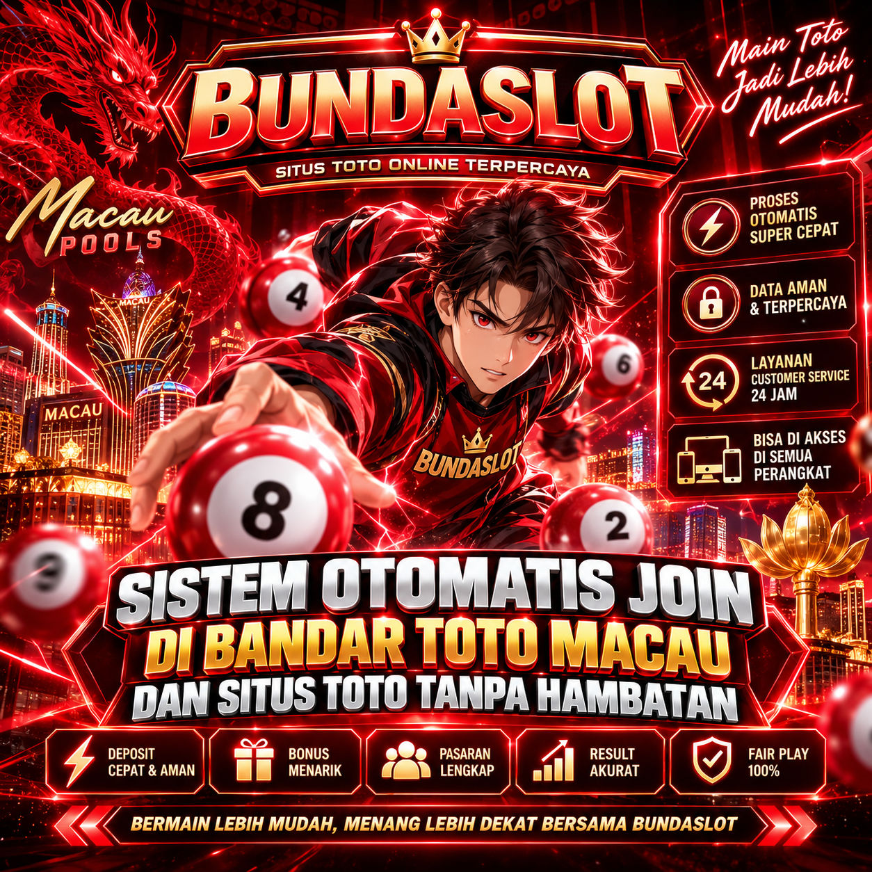 BUNDASLOT | Sistem Otomatis Join di Bandar toto Macau dan Situs Toto Tanpa Hambatan