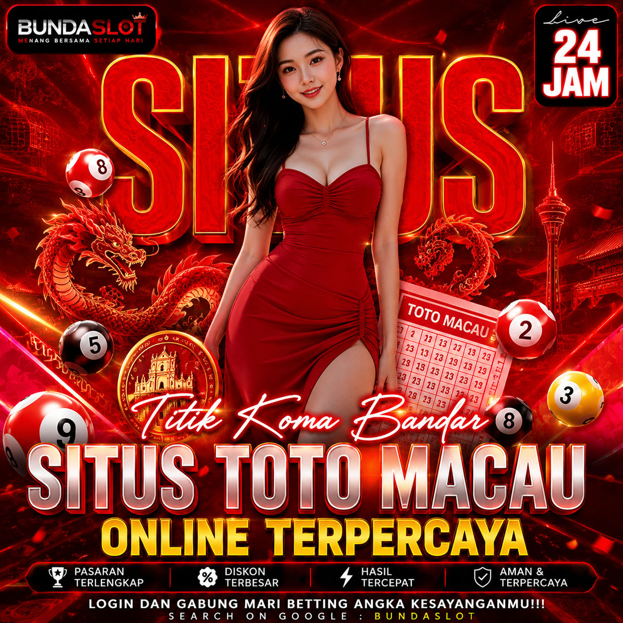 BUNDASLOT : Titik Koma Bandar Situs Toto Macau Online Terpercaya