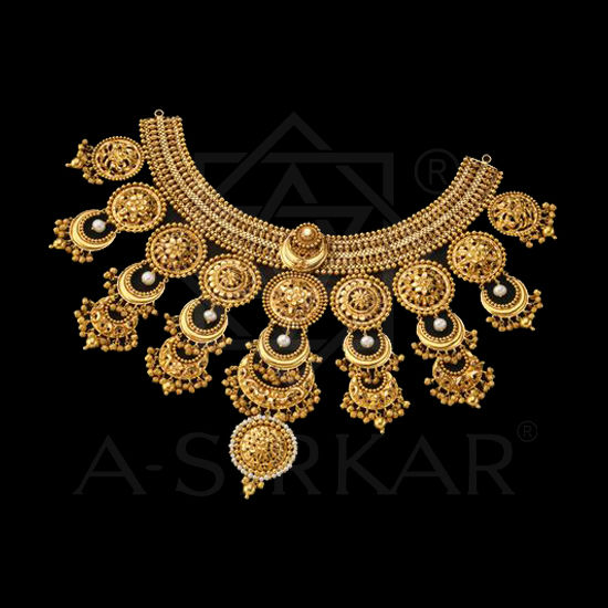 Gold Pendant A Sirkar Necklace With Price Pendant B Sirkar Johuree