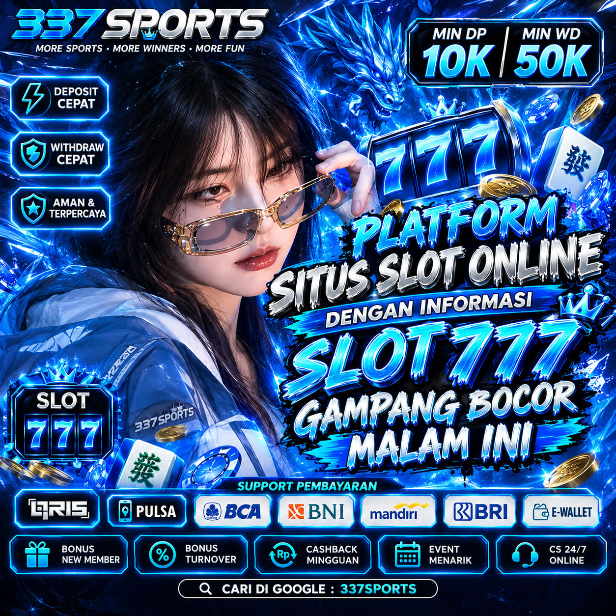 337SPORTS | Platform Situs Slot Online Dengan Informasi Slot777 Gampang Bocor Malam Ini