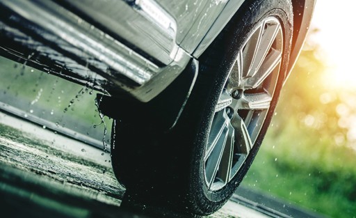 Hydroplaning causes wet conditions