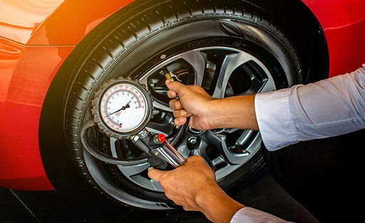 Save gas with correct tyre pressure