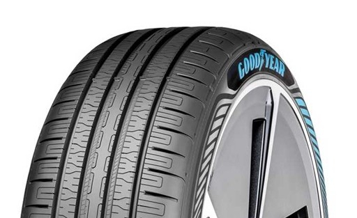 Goodyear's EV tyre with its unique tyre tread pattern