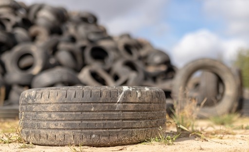 Old Tyres Usually End up in Landfills