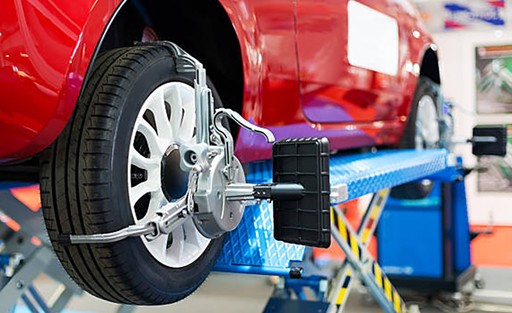 Professional wheel alignment