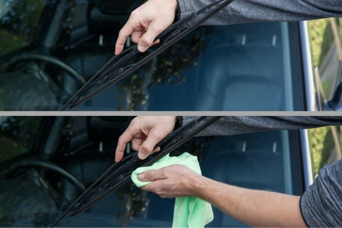 Rub Alcohol or WD40 On Your Wipers