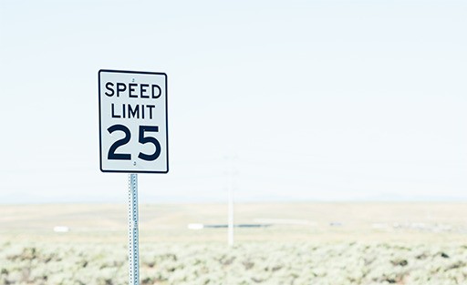 Drive safely and obey speed limits