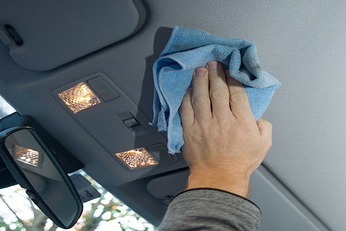 Use a Microfiber Cleaning Cloth On the Ceiling