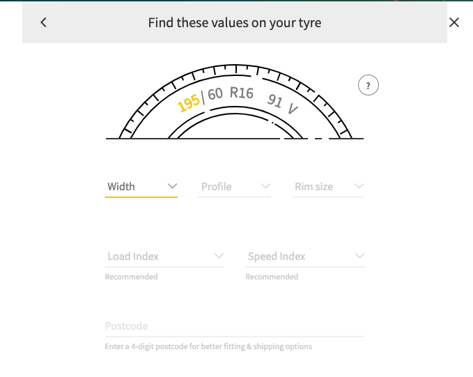 Your tyre's load rating on your sidewall
