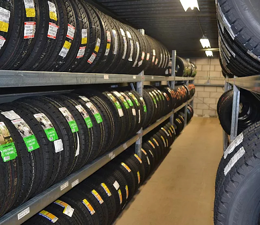 unused tyres in storage