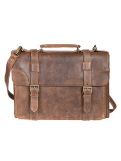 81St Aero Squadron Lambskin Satchel Brief, Front