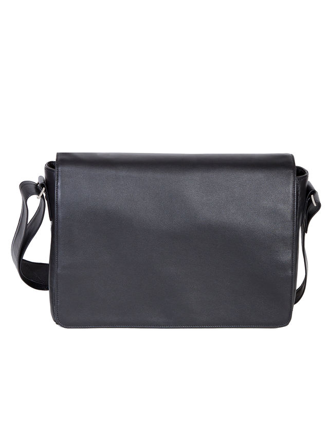 81St Aero Squadron Leather Messenger Brief, Soft Plonge