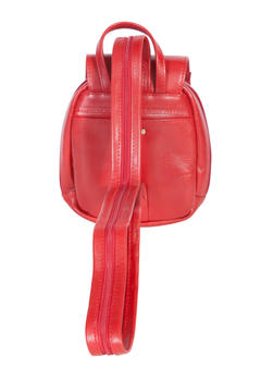 Mini Leather Backpack, Back