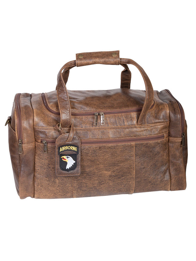 81St Aero Squadron Leather Duffel Bag, Aerosquadron Collection