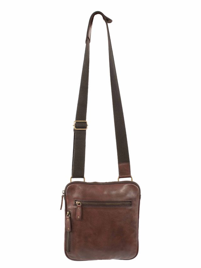 Leather Shoulder Tote, Goat Washed