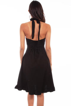Cotton Halter Dress, Back