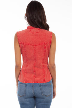 Cotton Sleeveless Blouse, Back