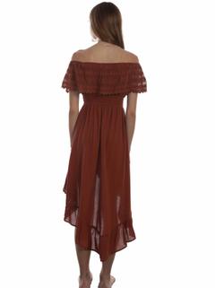 Off-The-Shoulder Hi/Lo Dress, Back