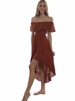 Off-The-Shoulder Hi/Lo Dress, Front