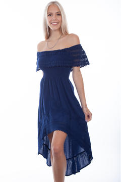 Off-The-Shoulder Hi/Lo Dress, Front