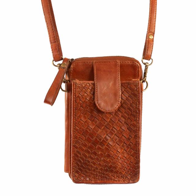 Compact Crossbody/Clutch, Cognac