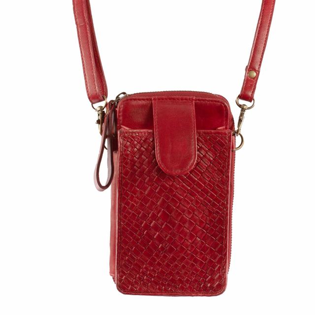 Compact Crossbody/Clutch, Red