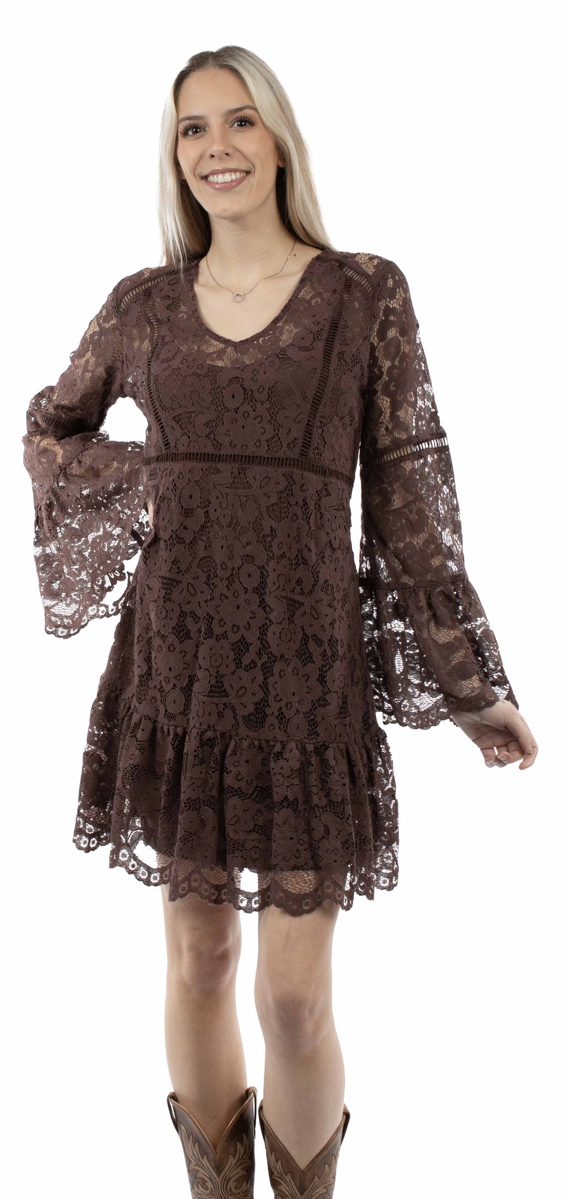 Lace Dress, Chocolate