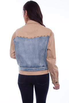 Two Tone Jean Jacket, Back