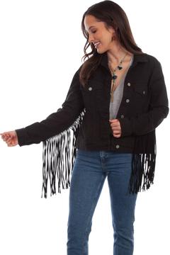 Fringe Denim Jacket, Front