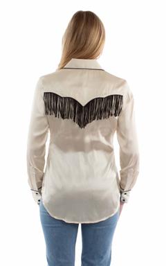 Retro Western Style Blouse Comes, Back