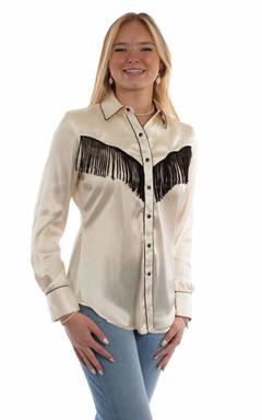 Retro Western Style Blouse Comes, Front