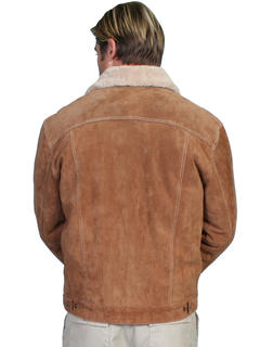 Boar Suede Jean Jacket, Back