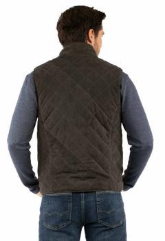 Quilted Leather Vest, Back