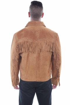 Boar Suede Fringe Jacket, Back