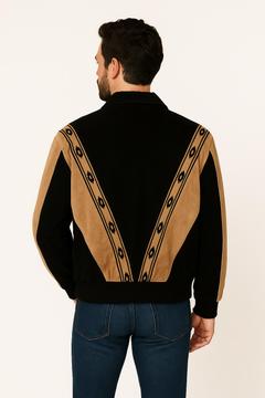 Two-Toned Boar Suede Rodeo Jacket, Back