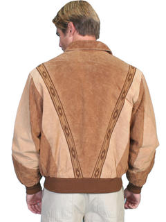 Two-Toned Boar Suede Rodeo Jacket, Back