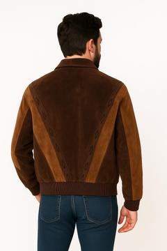 Two-Toned Boar Suede Rodeo Jacket, Back