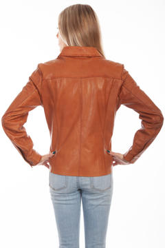 Leather Shirt Style Jacket, Back