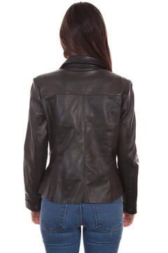 Leather Shirt Style Jacket, Back